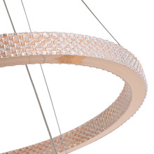 Jones Iron & Acrylic LED 3 Tier Pendant Light